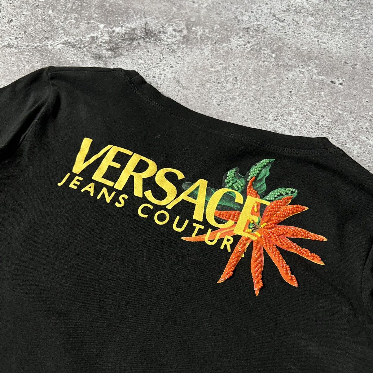 Versace Jeans Couture Vintage Versace Jeans Couture Aloha Florida Beaded Top Size M / US 6-8 / IT 42-44 - 7 Thumbnail