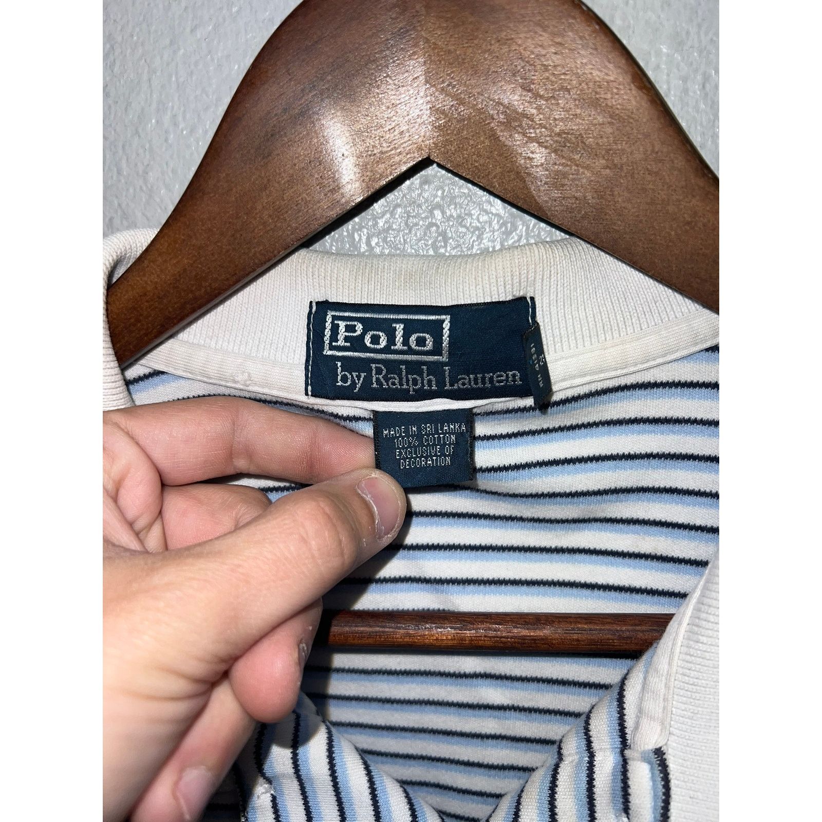 Polo Ralph Lauren Vintage Polo Ralph Lauren Striped Polo Shirt White Pony XL Size US XL / EU 56 / 4 - 6 Thumbnail