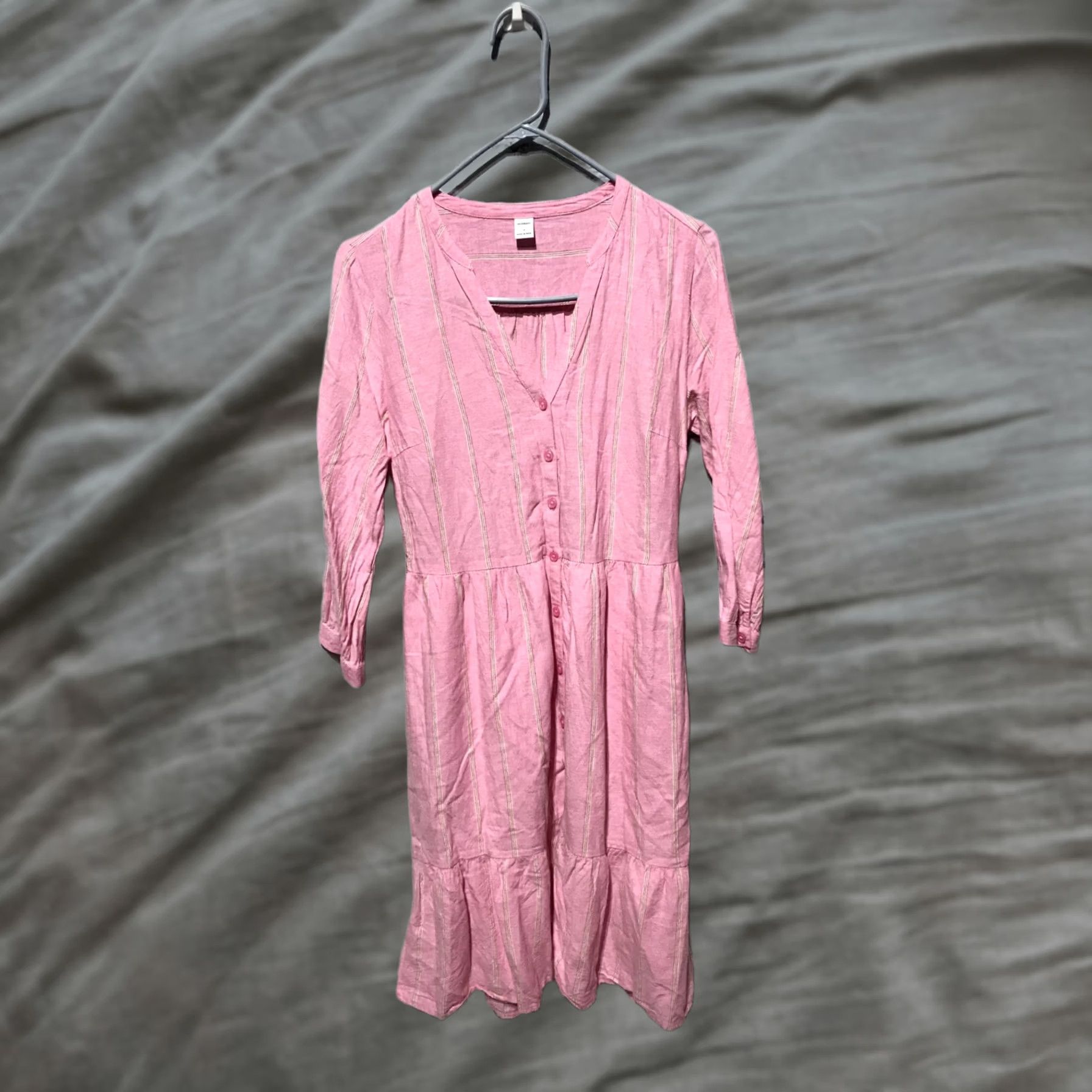 old navy pink and white striped dress Old Navy Women's Fit & Flare Cami Mini Dress - Pink