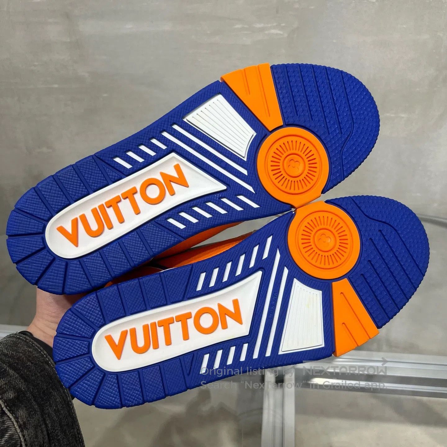 Louis Vuitton Louis Vuitton Trainer Velcro White Orange shoes Size US 6 / EU 39 - 7 Thumbnail