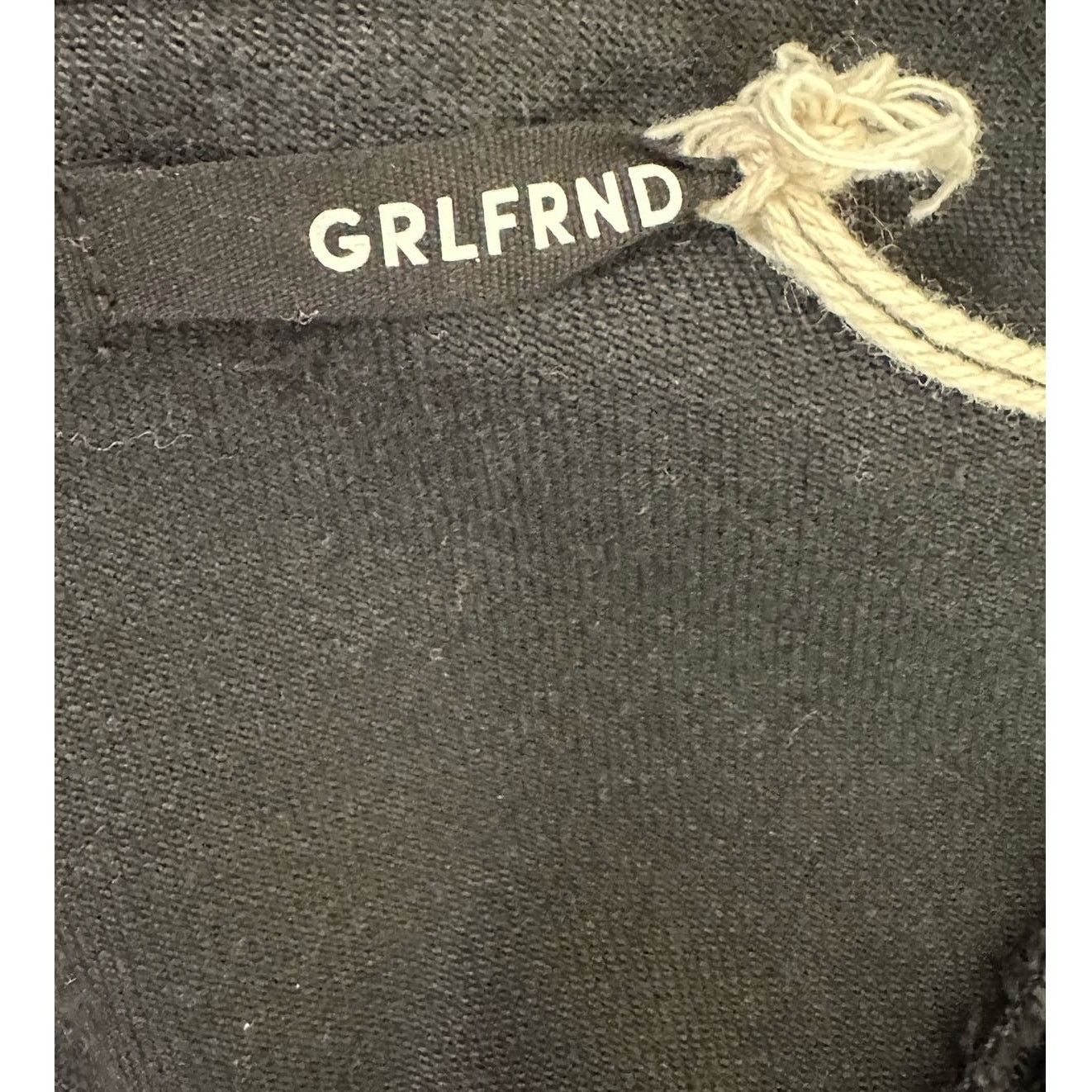 GRLFRND GRLFRND black denim one shoulder crop top size Small Size S / US 4 / IT 40 - 3 Thumbnail