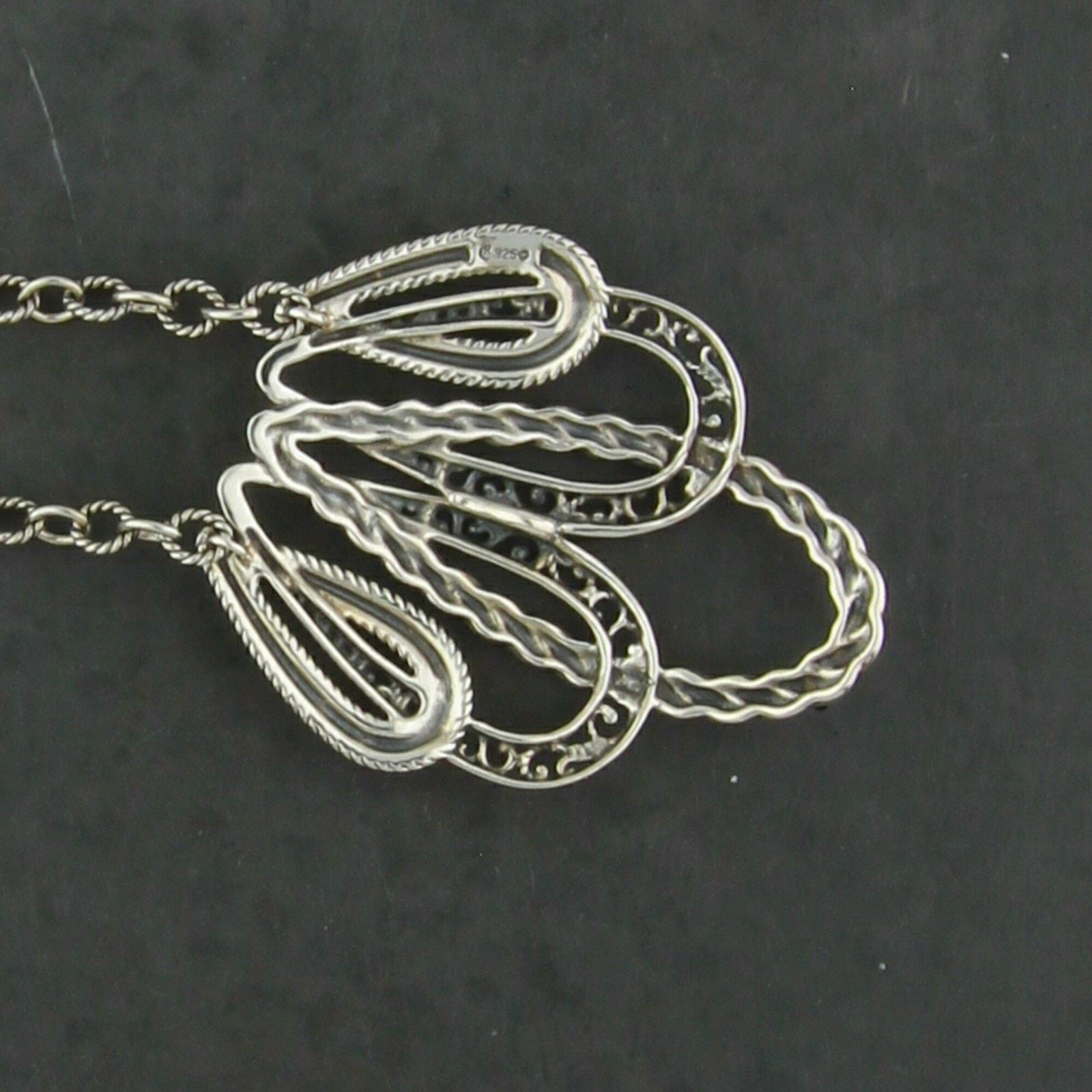 Sterling Silver carolyn pollack sterling silver necklace size 16-19in Size ONE SIZE - 3 Thumbnail