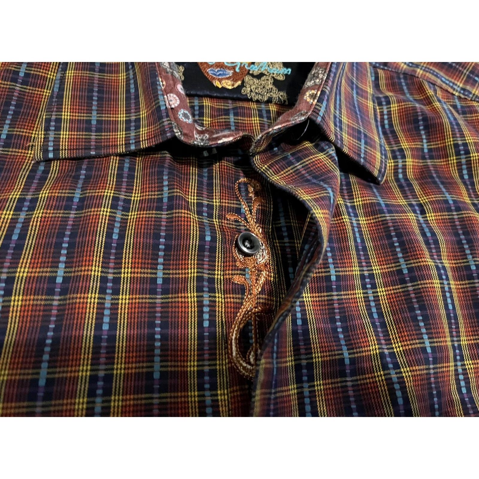 Robert Graham Robert Graham Long Sleeve Button-Up Plaid Shirt Mens XL Size US XL / EU 56 / 4 - 4 Thumbnail