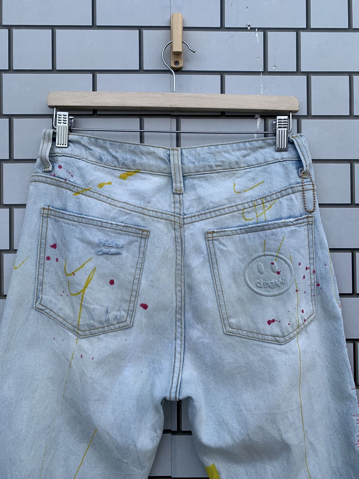 Drew House Drew House Smile Distressed Denim Size US 30 / EU 46 - 14 Thumbnail