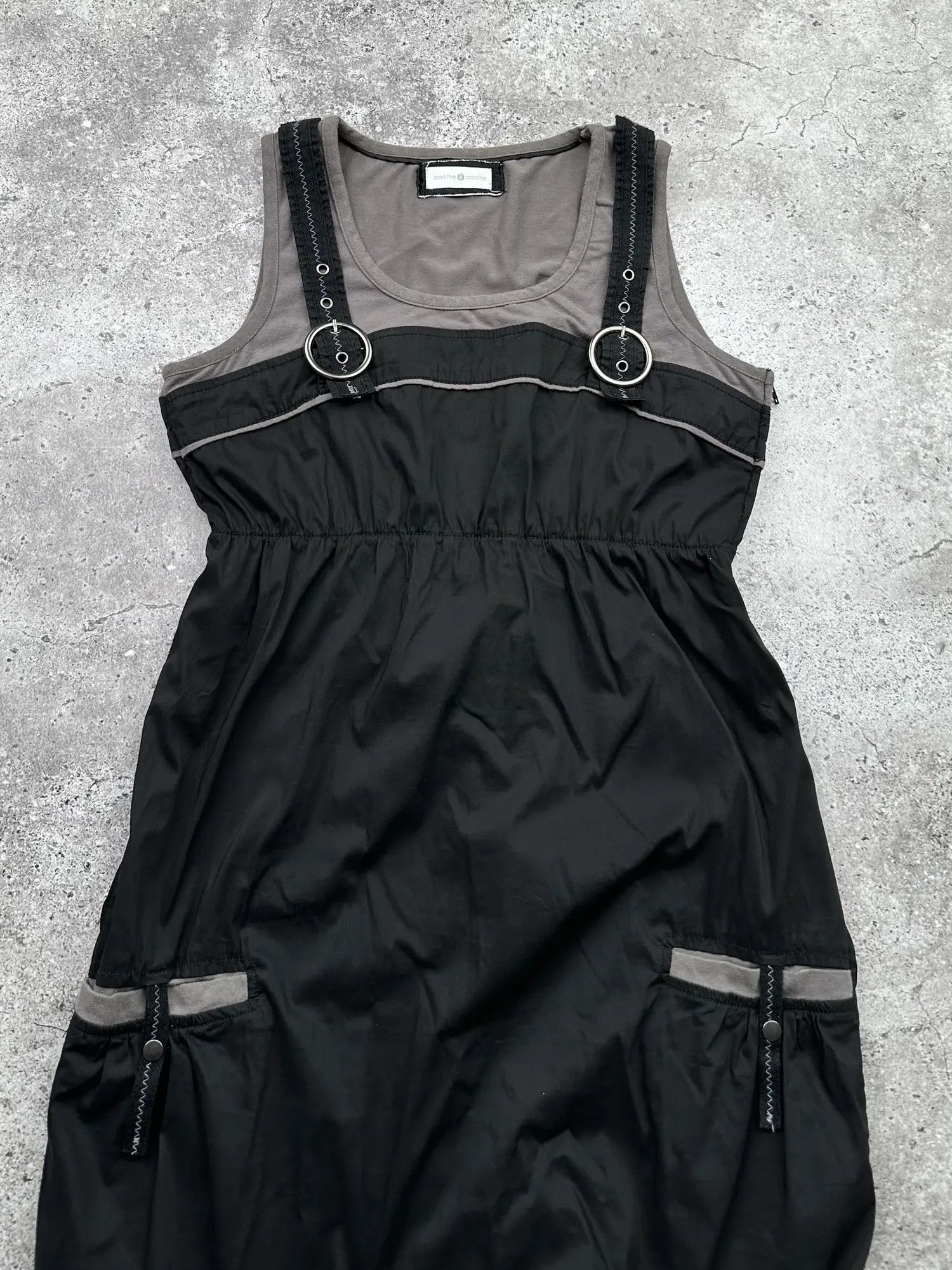 Japanese Brand Vintage Baggy Dress C182(V177)(E8) Size S / US 4 / IT 40 - 2 Thumbnail