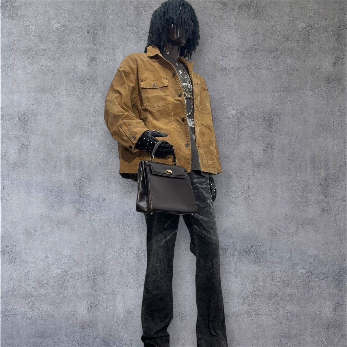 If Six Was Nine Kelly Bag Style Full Leather Vtg Wako hermes birkin 1🟩3 Size ONE SIZE - 4 Thumbnail