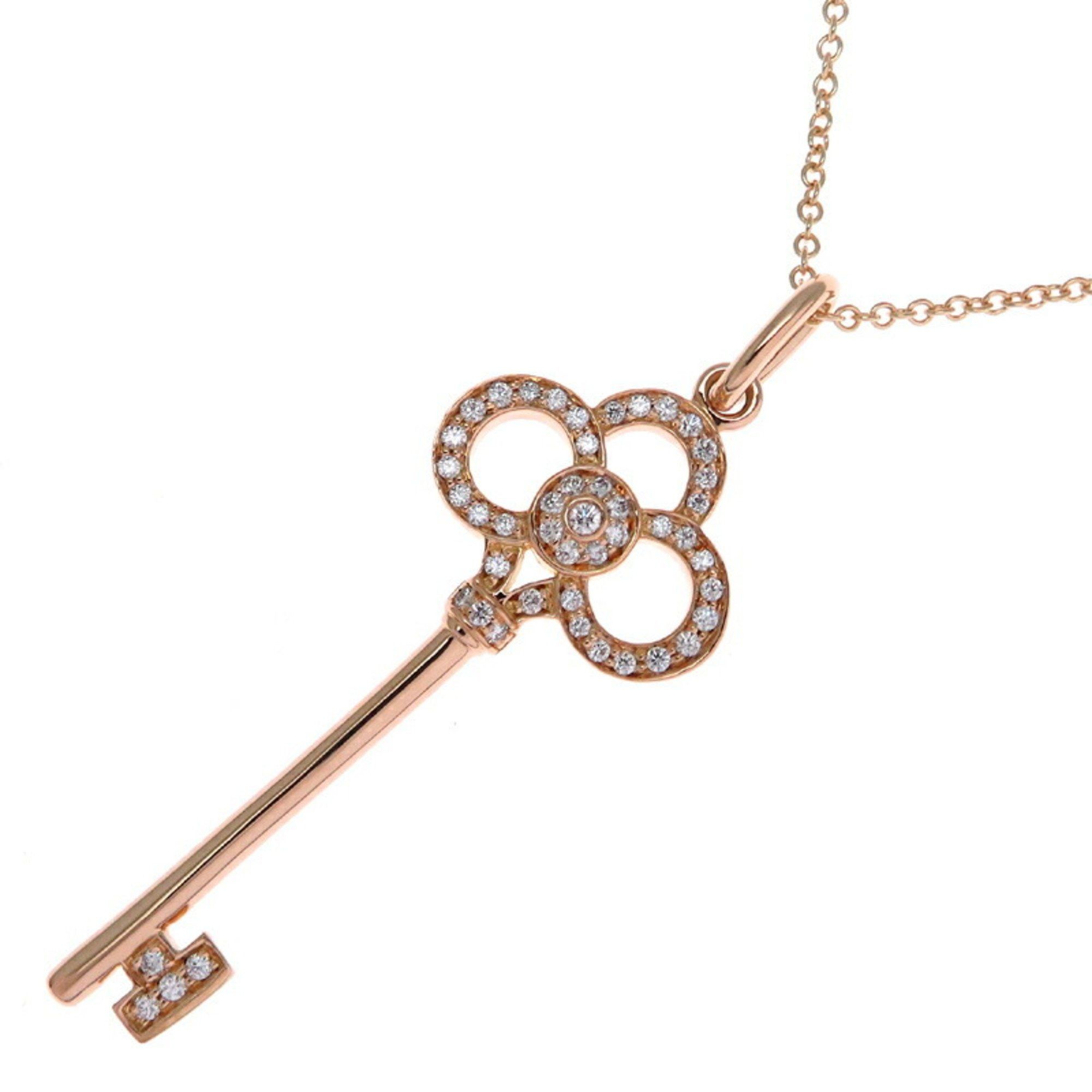 Tiffany & Co. Tiffany Crown Key Diamond Women's Necklace 750 Pink Gold Size ONE SIZE - 1 Thumbnail