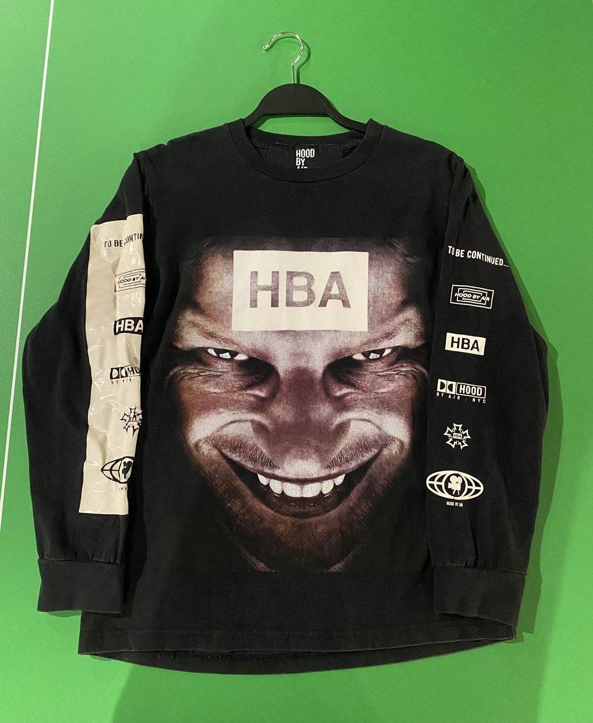 HOOD BY AIR HBA Screenprinted X-ray Double Zip Long Sleeve
