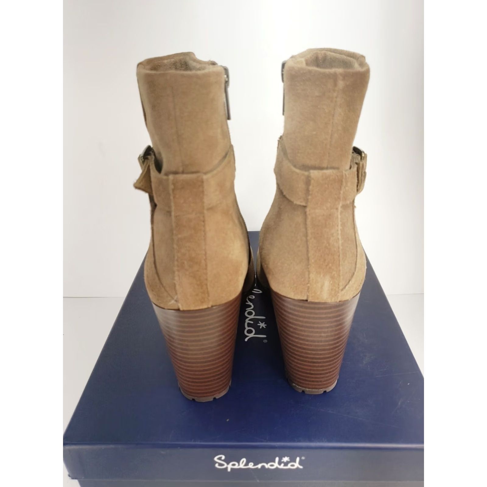 Splendid Splendid Women's Pascal Lt. Brown Side Zip Wedge Boots 9B New in Box! Size US 9 / IT 39 - 6 Thumbnail