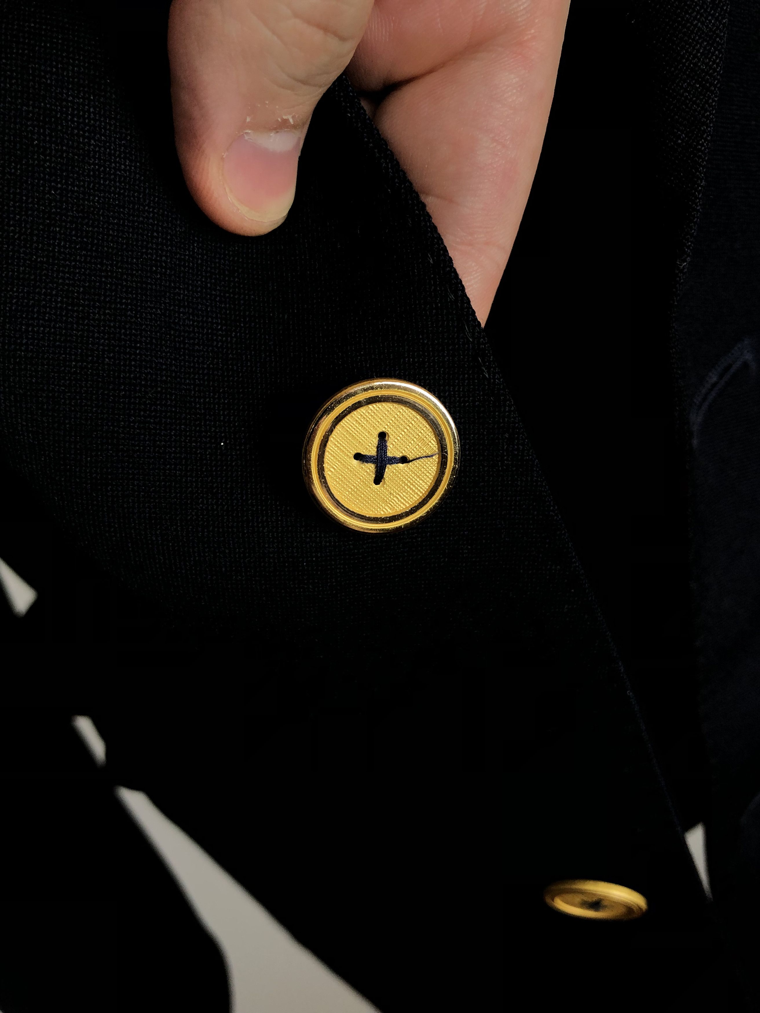 Holland & Sherry Holland & Sherry Wool Blazer + Gold H&S Buttons size M Size 38R - 7 Thumbnail