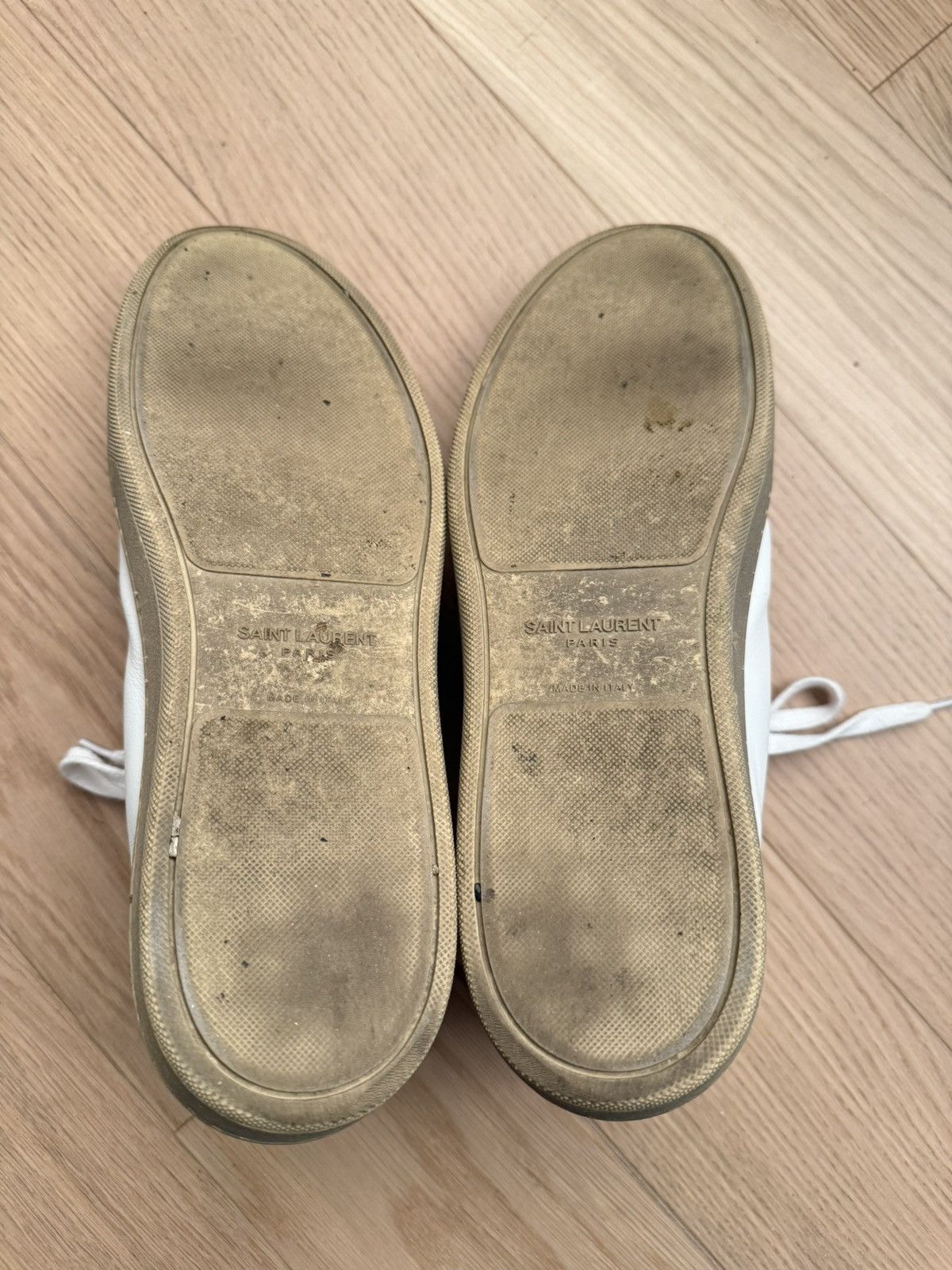 Saint Laurent Paris Saint Laurent Paris Mid Top Sneaker in White Size US 10 / EU 43 - 5 Thumbnail