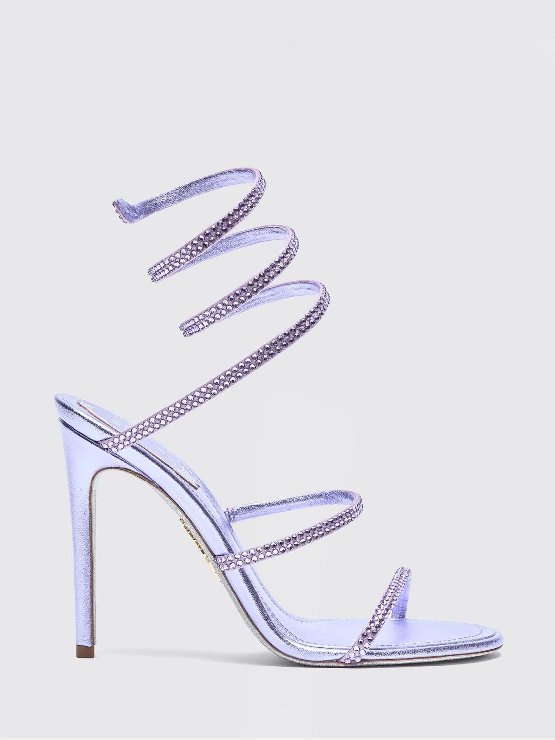 Rene Caovilla Rene Caovilla Heeled Sandal Woman Violet Size US 7 / IT 37 - 1 Thumbnail
