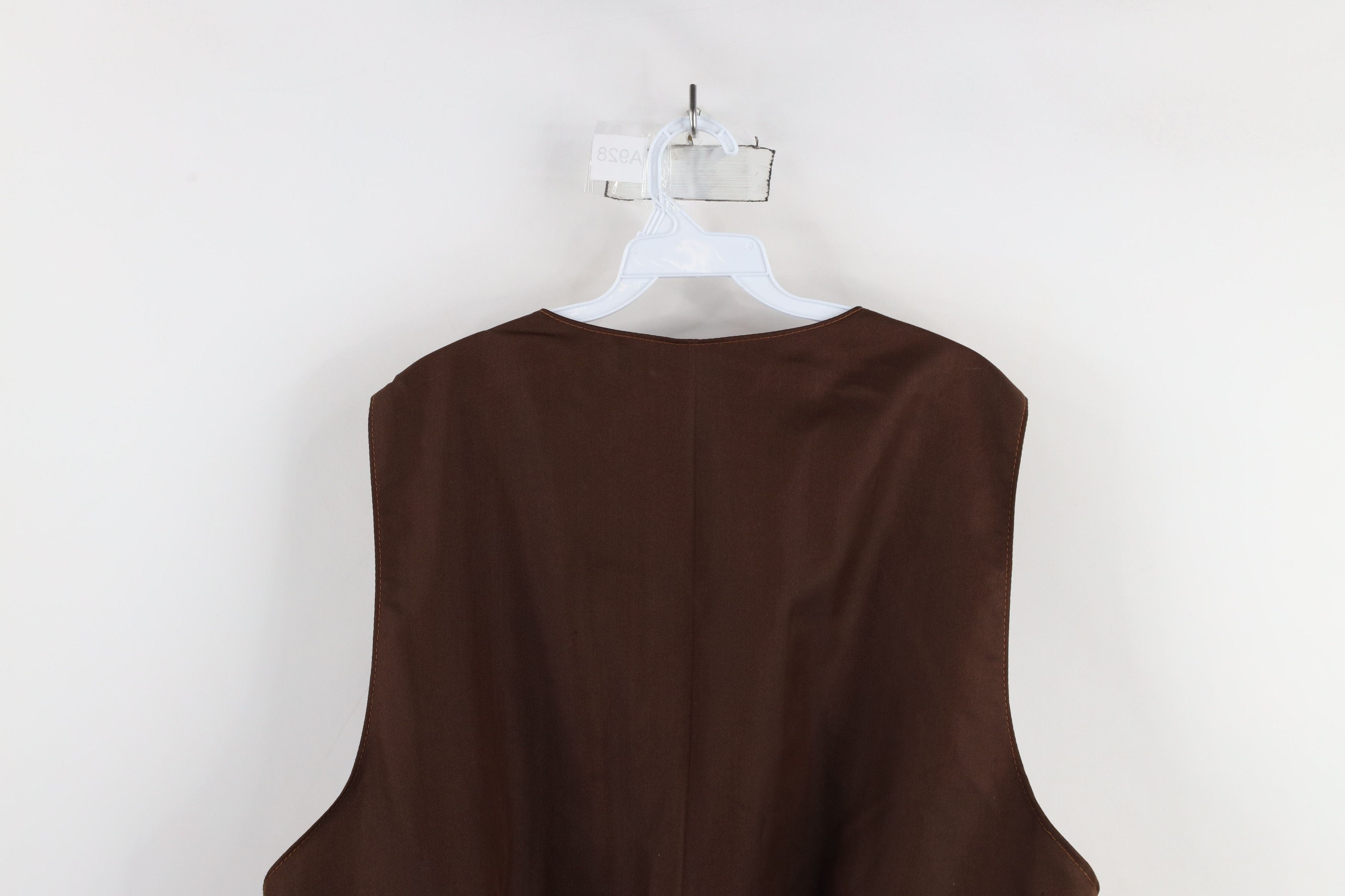 Vintage Vintage 90s Streetwear Suede Leather Buckle Back Vest Jacket Size US XXL / EU 58 / 5 - 14 Thumbnail