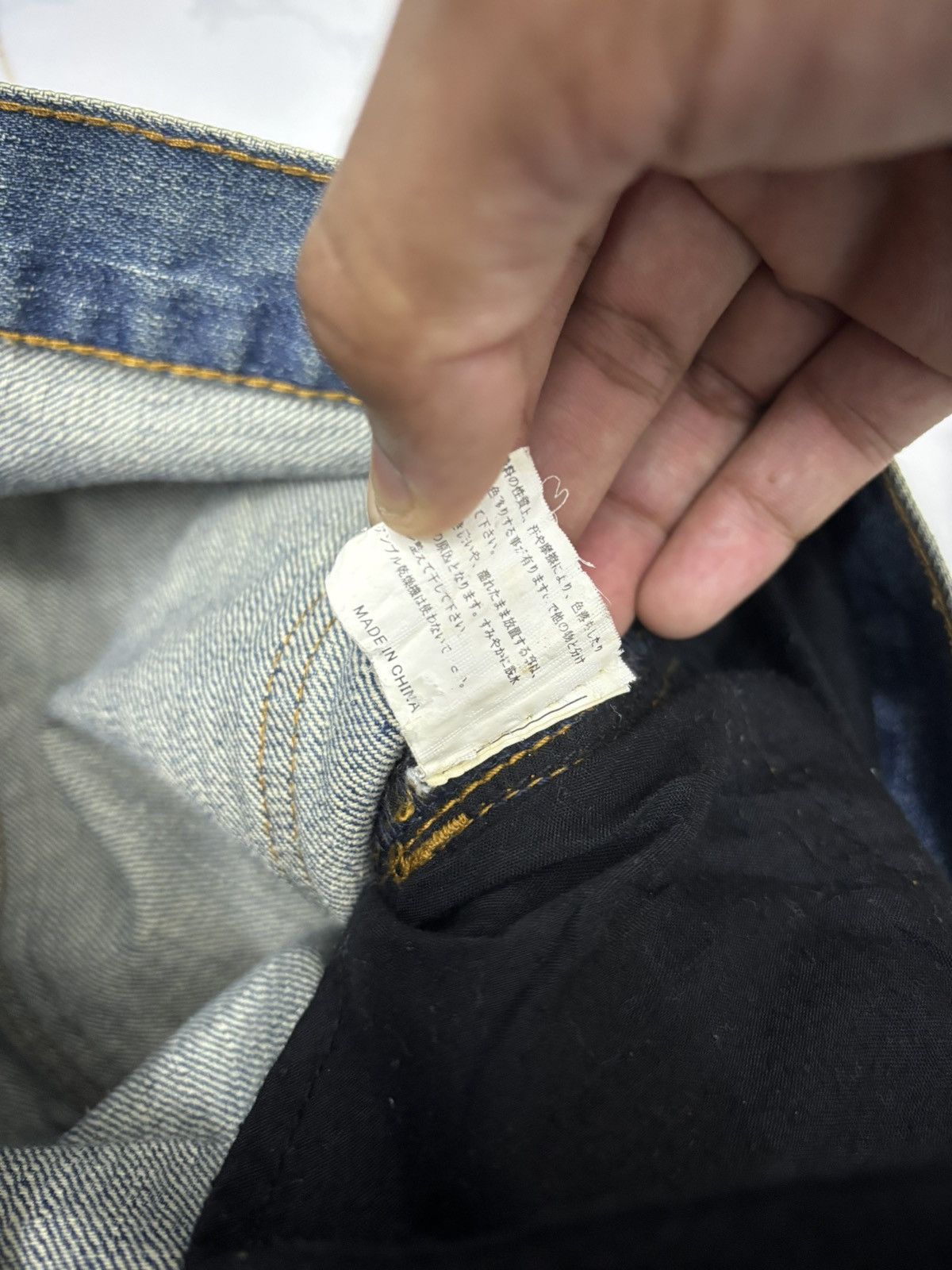 If Six Was Nine × Le Grande Bleu (L.G.B.) × Tornado Mart FLARE SLIM FIT INDECENT CLAWMARK DENIM JEANS Size US 31 - 13 Thumbnail