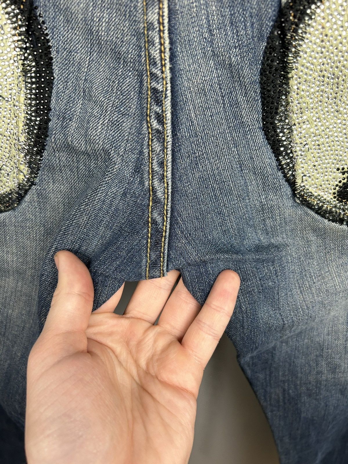 Vintage Ed Hardy Jeans Skull Big Logo