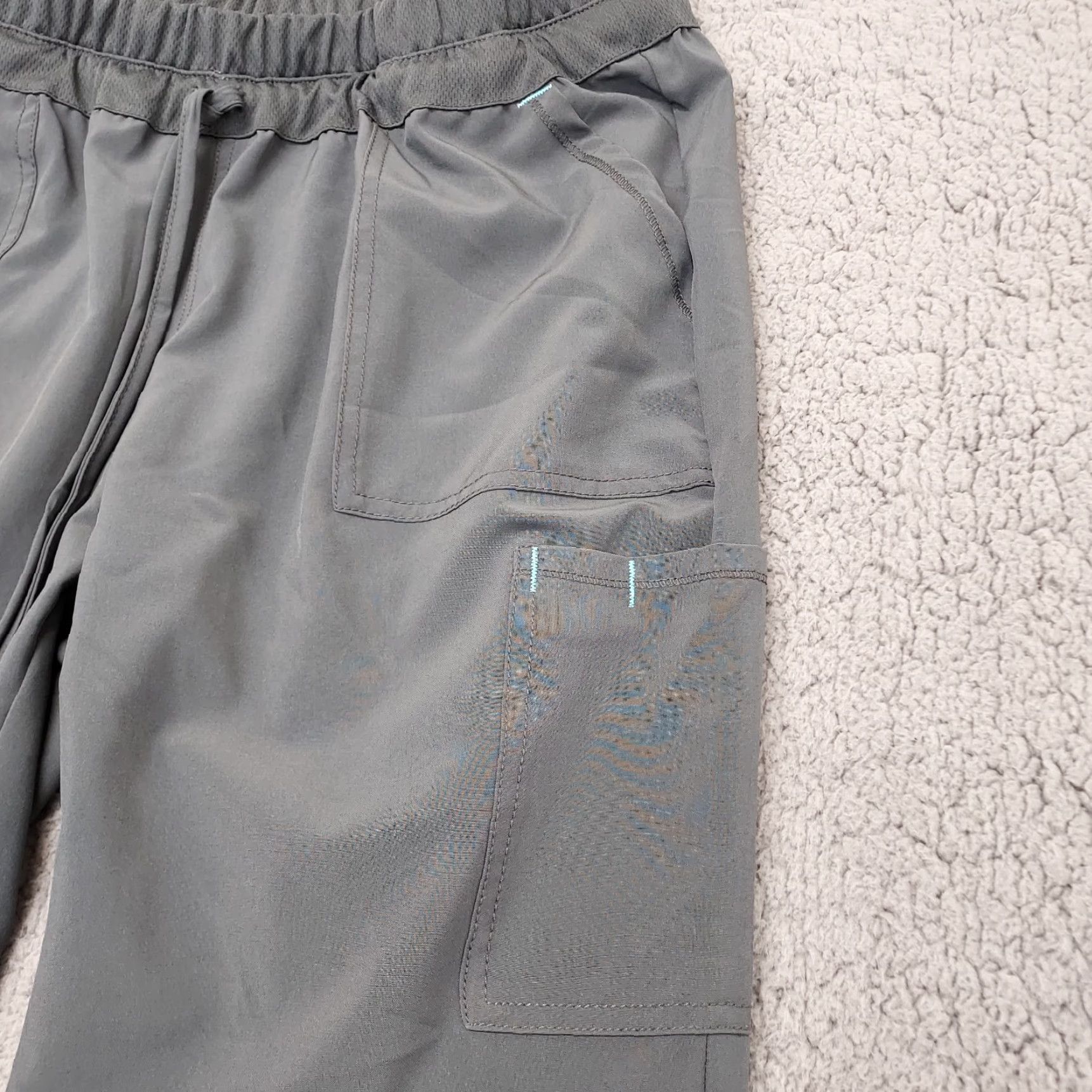 Vintage NWT Scrubstar Pants Size Medium Pewter Medical Pants Drawstring And Stretch Women Gray Cotton Size US 31 - 7 Thumbnail