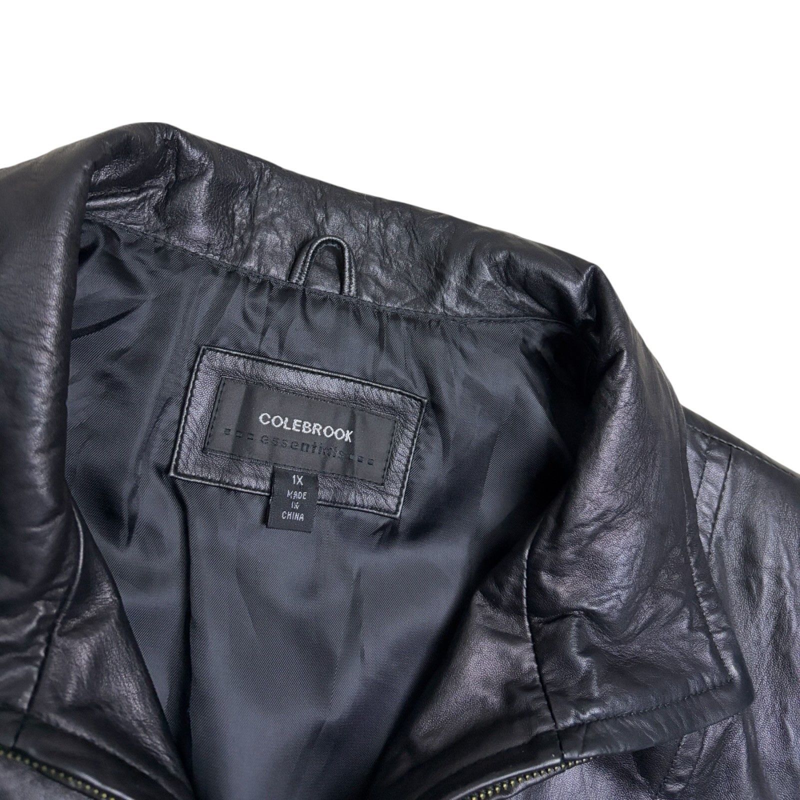 Other COLEBROOK Leather Business Casual Jacket Coat Womens 1X Size XL / US 12-14 / IT 48-50 - 3 Thumbnail