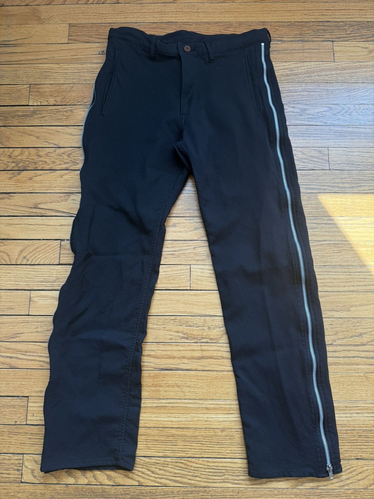 Comme des Garcons Black Comme Des Garcon Black Zippered Pants Size US 32 / EU 48 - 1 Thumbnail