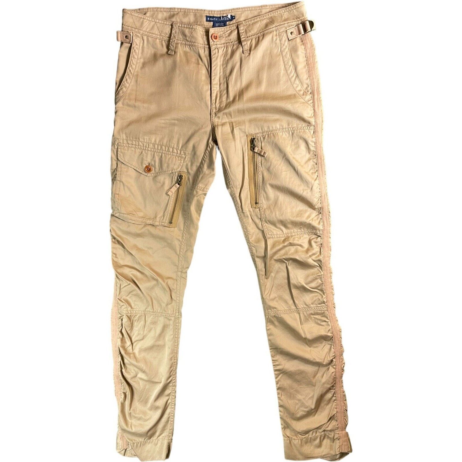 Ralph Lauren Vintage Ralph Lauren Womens 8 Beige 30 Cargo Riding Pants Size 30" / US 8 / IT 44 - 1 Thumbnail