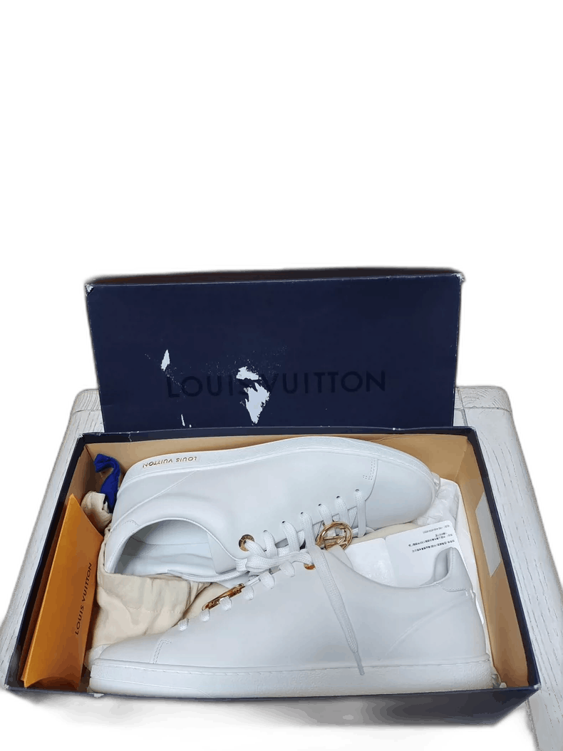 Louis Vuitton Women's White Louis Vuitton Lace-up Sneakers Size US 7 / IT 37 - 1 Thumbnail