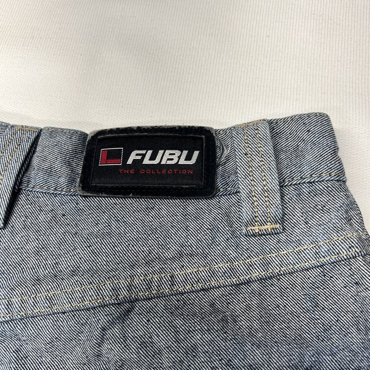 Fubu × Vintage Fubu Jeans 32X34 Baggy Straight Reverse Blue 90s Y2K Size US 32 / EU 48 - 17 Thumbnail