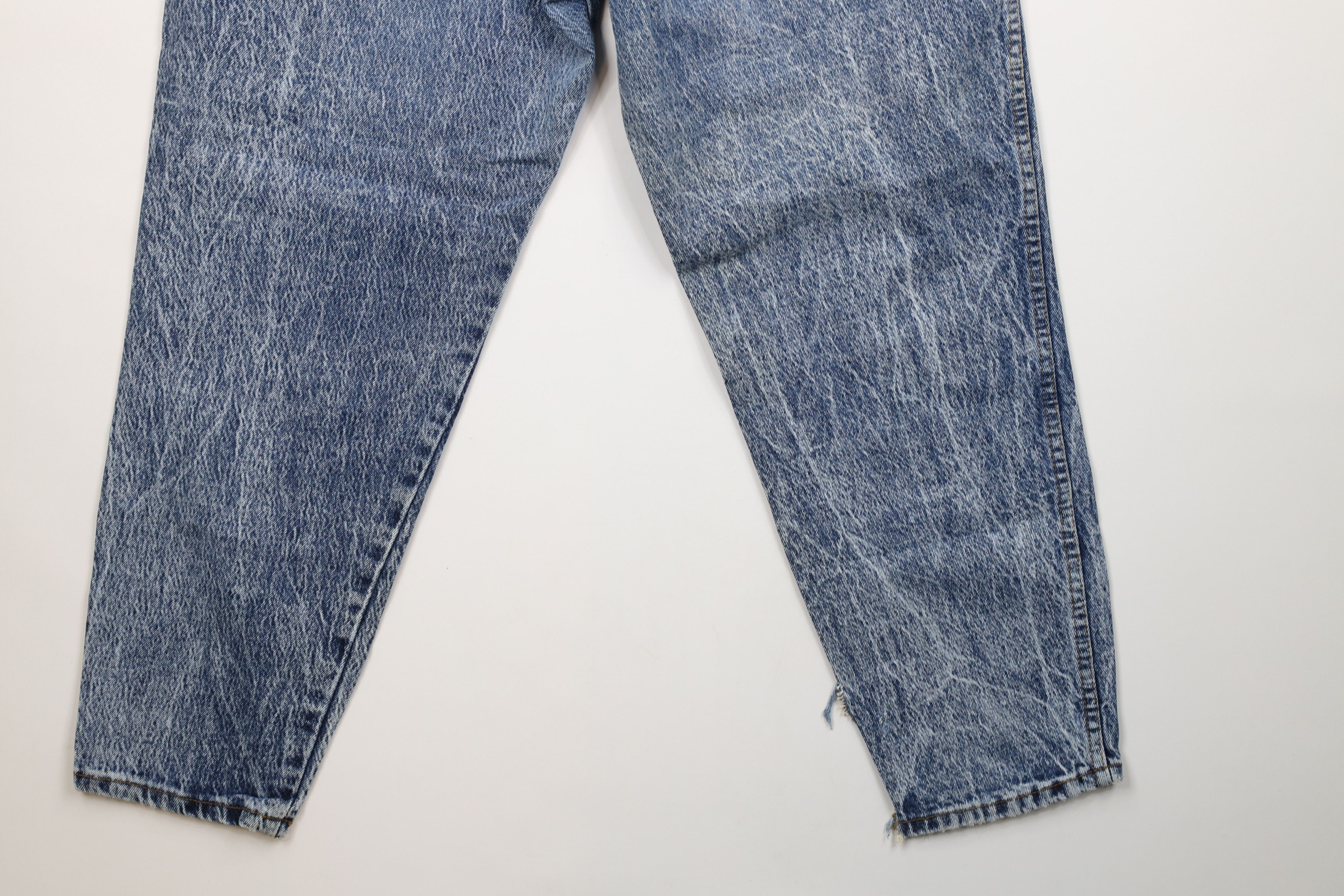 Vintage Vintage 90s Streetwear Tapered Leg Acid Wash Denim Jeans Size 32" / US 10 / IT 46 - 14 Thumbnail