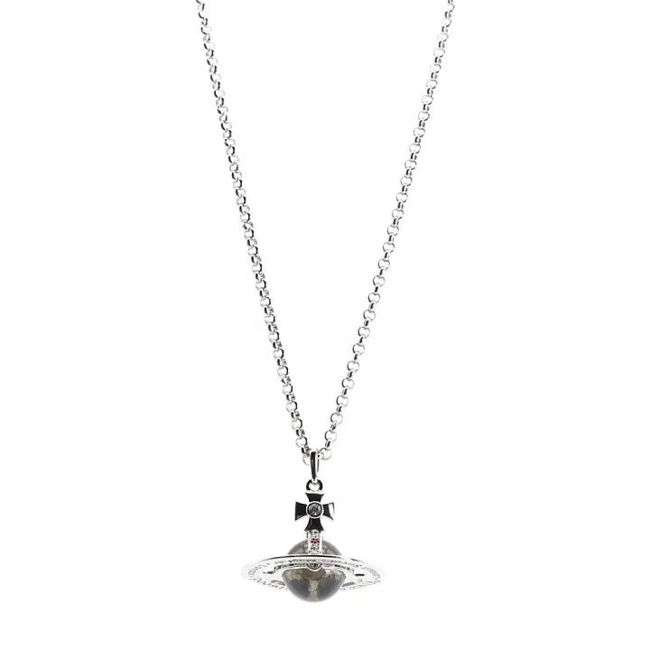 Vivienne Westwood Vivienne Westwood Silver Tiny Orb Necklace 0079 Size ONE SIZE - 1 Thumbnail