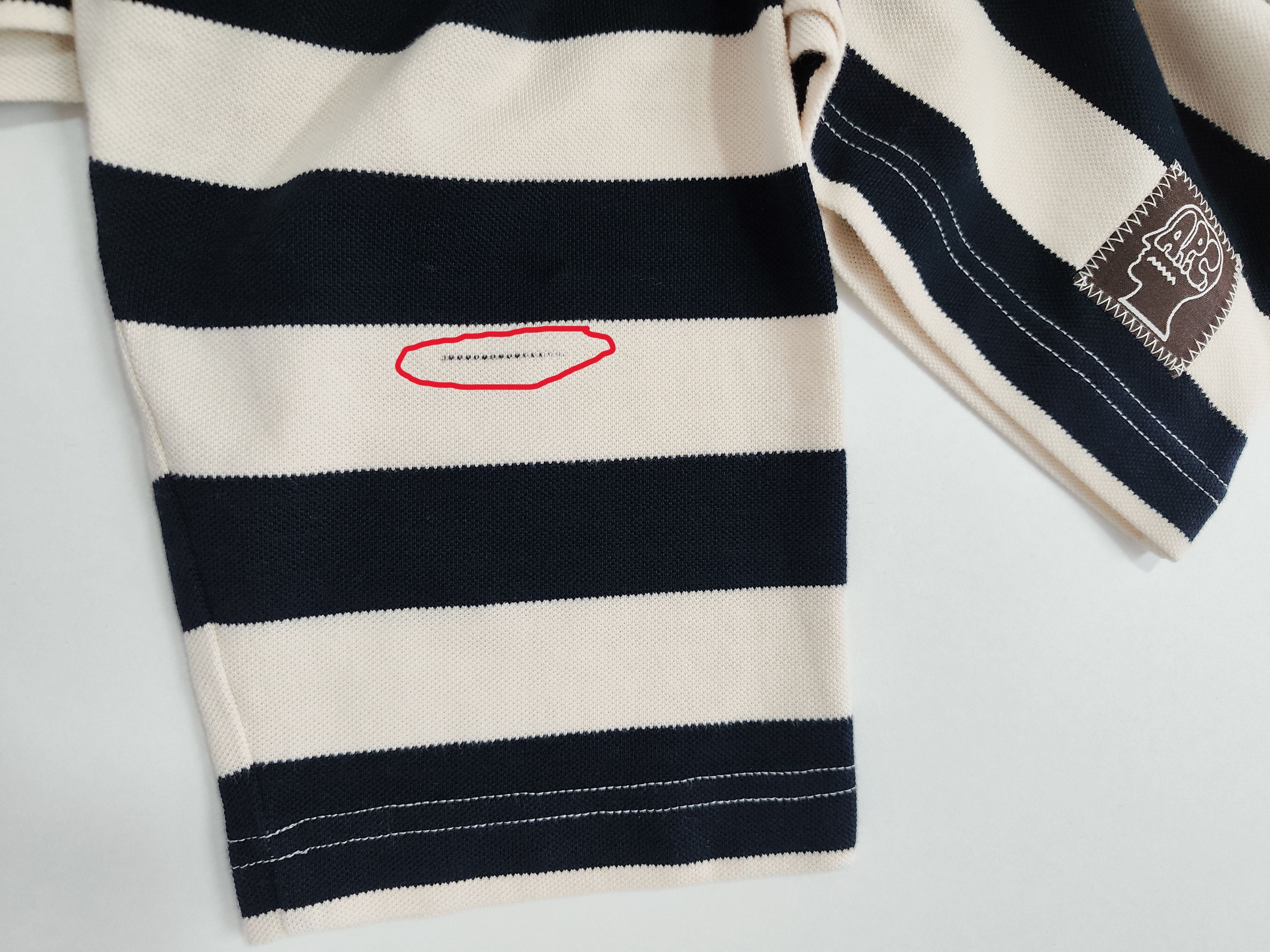 Brain Dead Brain dead x A.P.C. "Striped Pique Polo" Size US L / EU 52-54 / 3 - 7 Thumbnail
