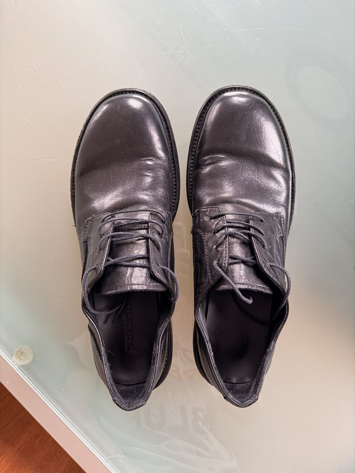 Other Paracia Mid-Heel Derby – Washed Leather Black Size US 13 / EU 46 - 3 Thumbnail