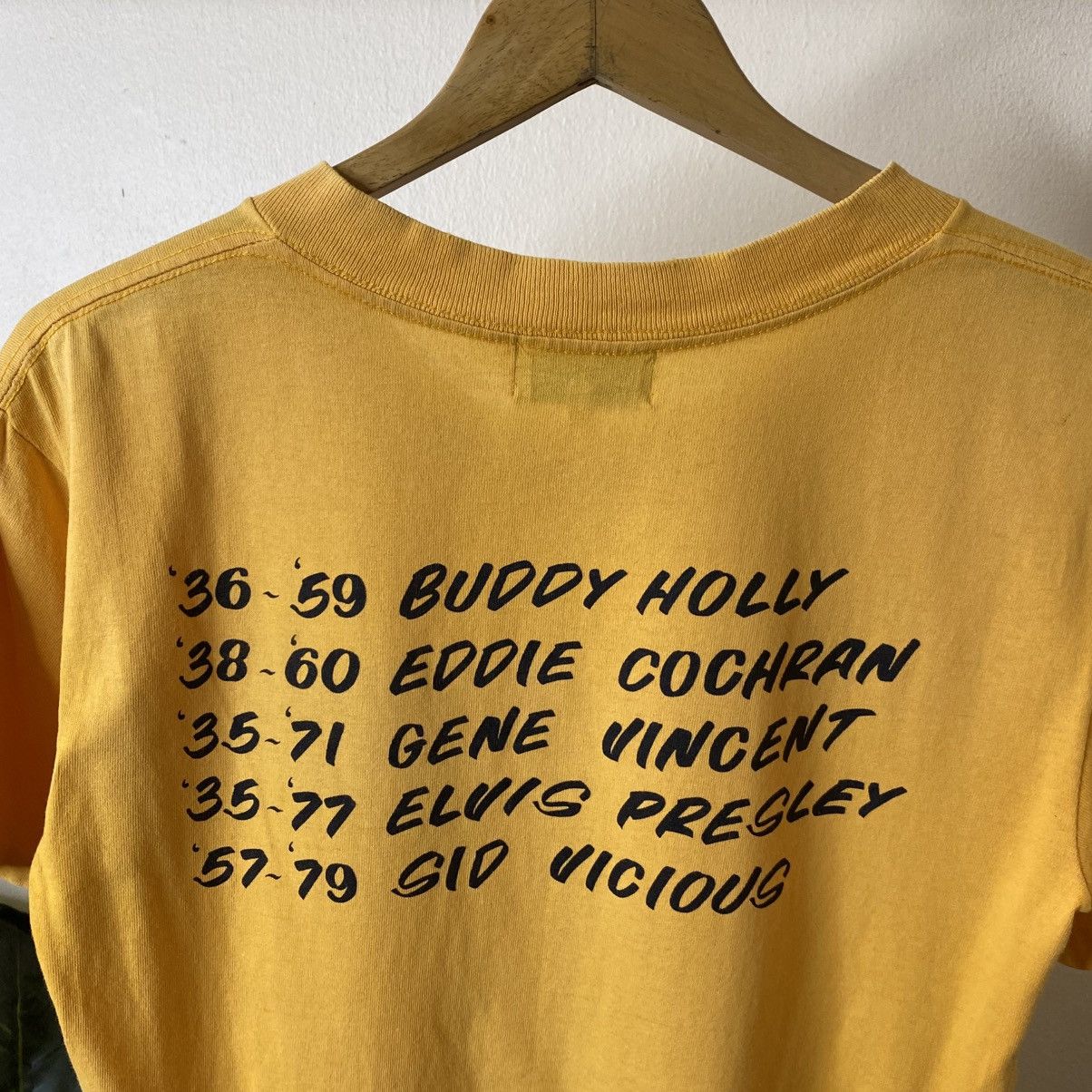 Vintage 1990s Golden Lobby Ghost Records Sid Vicious Punk Band Tee Size US S / EU 44-46 / 1 - 2 Thumbnail