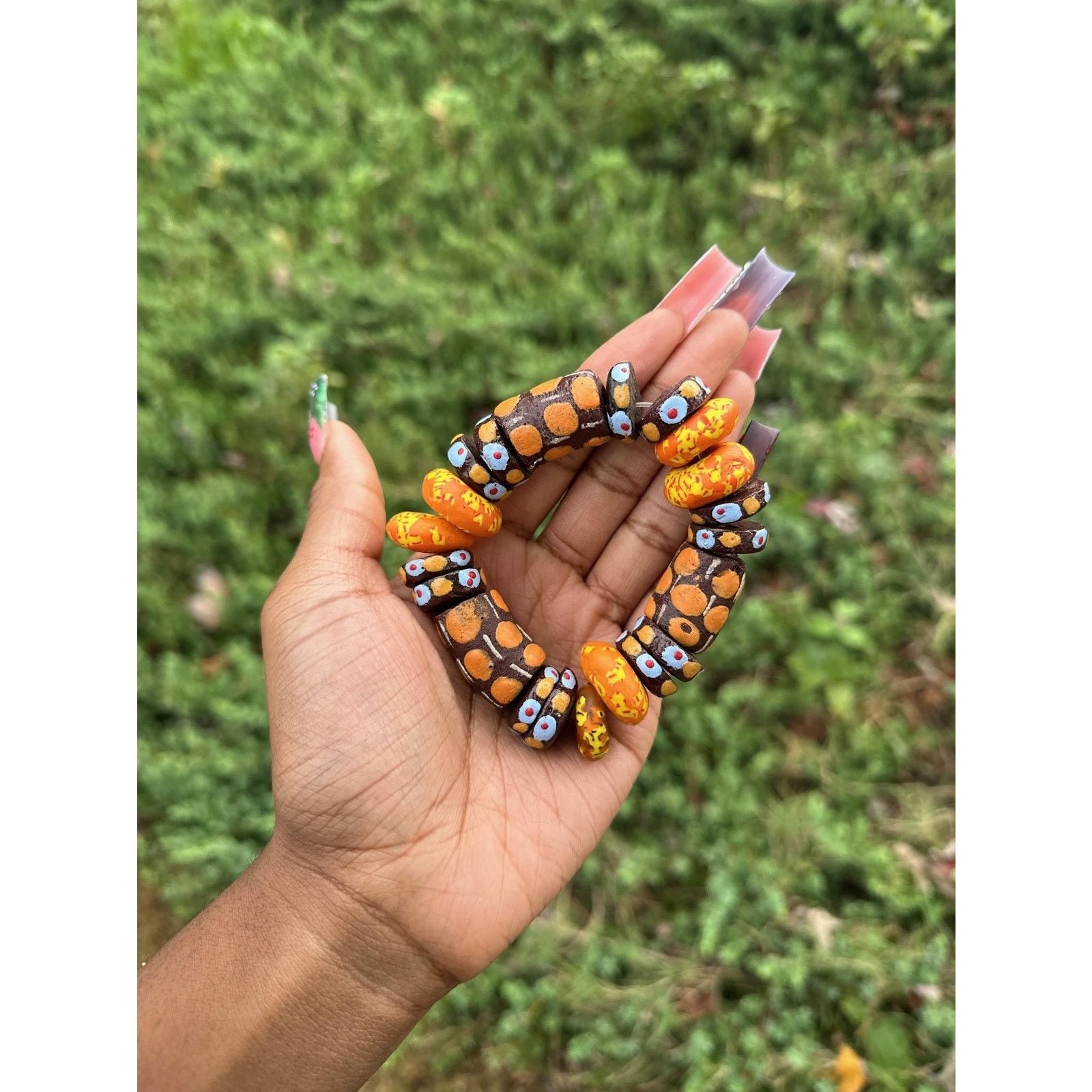 Other Jumbo Ghanain sugar bead bracelet & Handpaint bead bracelets Size ONE SIZE - 7 Thumbnail