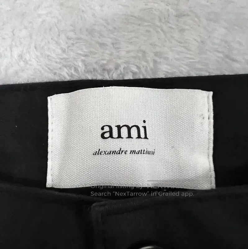 AMI AMI Summer Black Cotton Casual Pants . Size US 26 / EU 42 - 3 Thumbnail