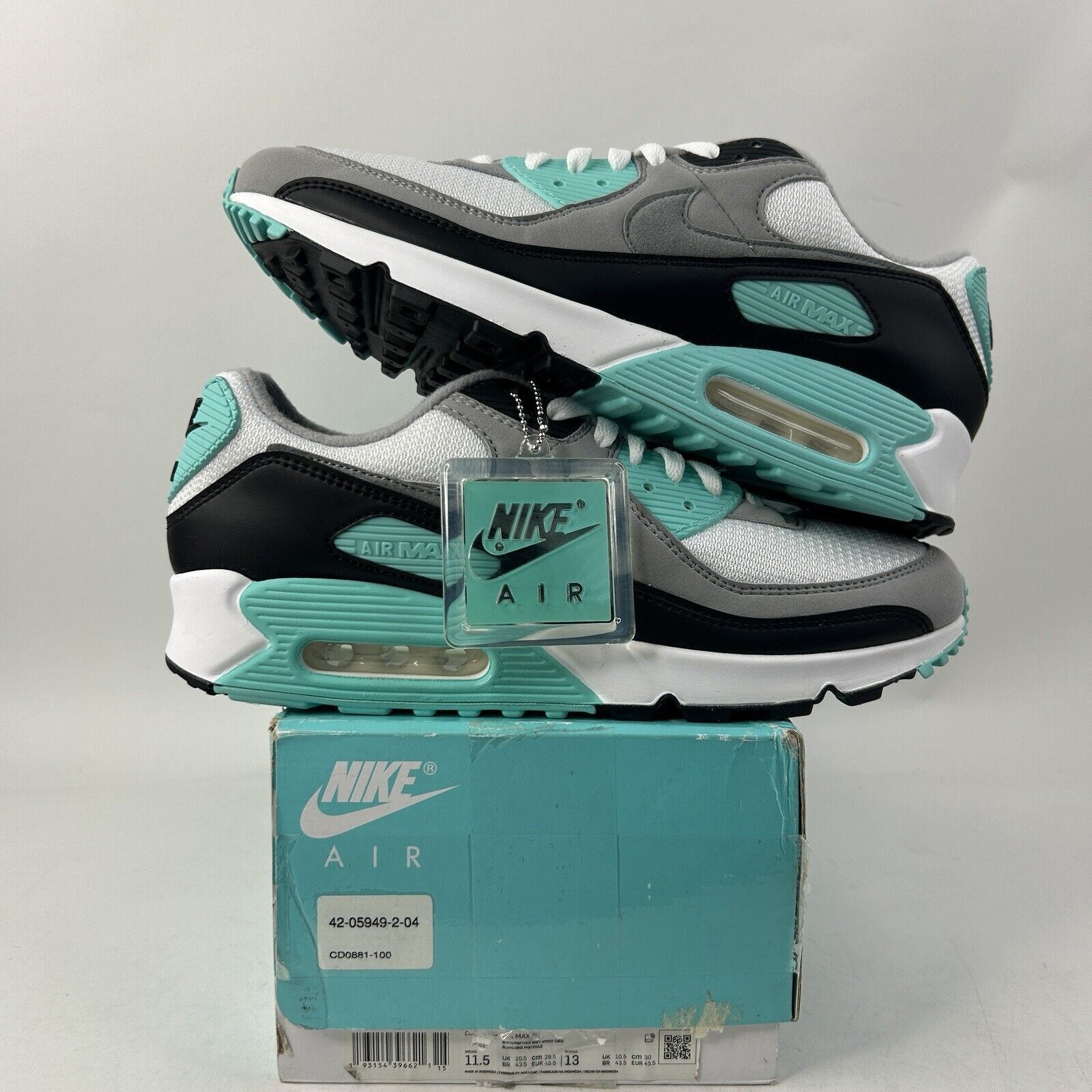 Nike Nike Air Max 90 Recraft “Hyper Turquoise” 2024 Size US 11.5 / EU 44-45 - 1 Thumbnail