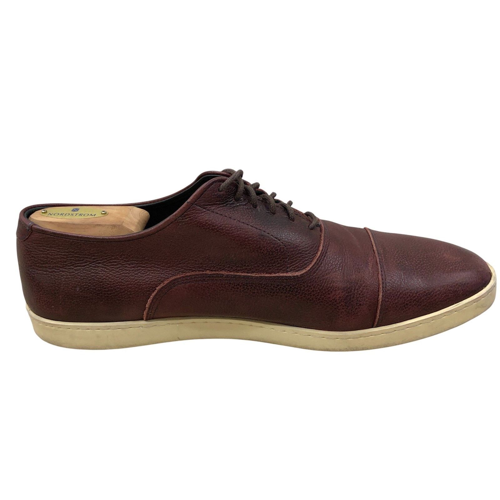 Allen Edmonds Allen Edmonds Shoes 10.5 D Brown Leather Cap Toe Sneakers Size US 10.5 / EU 43-44 - 3 Thumbnail