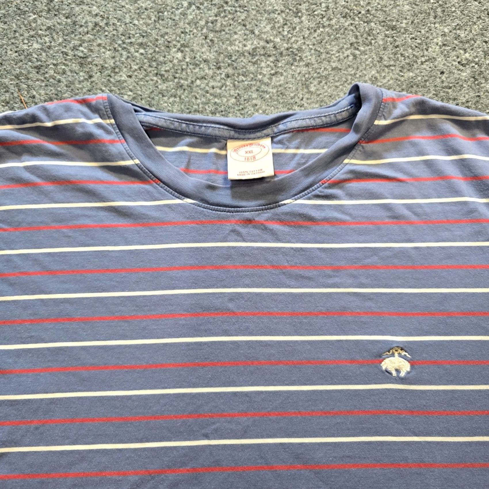 Brooks Brothers Brooks Brothers Ladies Size XXL Blue Striped Short Sleeve Preppy Nautical Classic Top Size XXL / US 16-18 / IT 52-54 - 2 Thumbnail