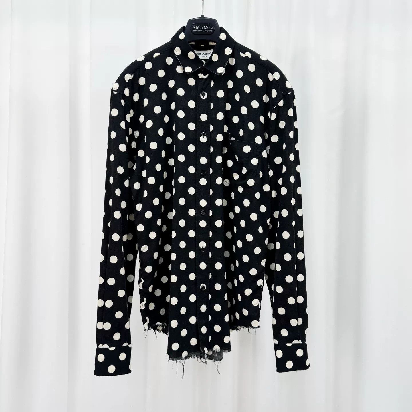 Saint Laurent Paris oversized polka dot shirt by saint laurent Size M / US 6-8 / IT 42-44 - 1 Thumbnail