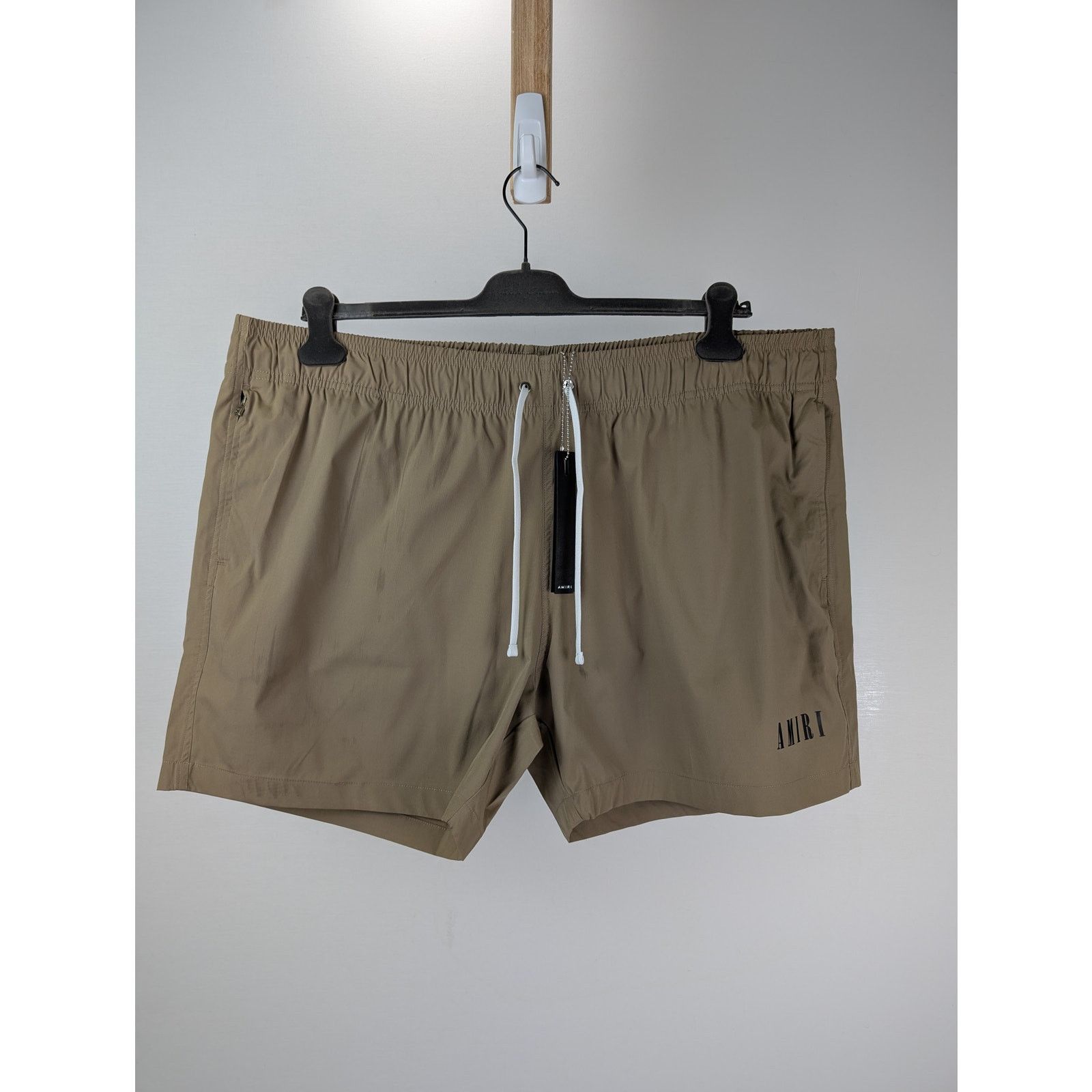 Amiri o1rshd1 Core Logo Swim Trunks Shorts in Tan xxl Size US 38 / EU 54 - 1 Thumbnail