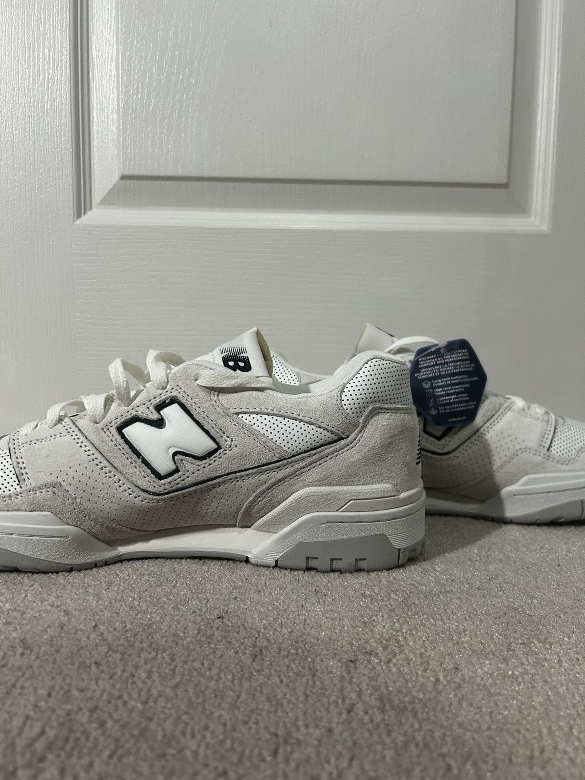 New Balance New Balance 550 White/Gray Size US 10.5 / EU 43-44 - 2 Thumbnail