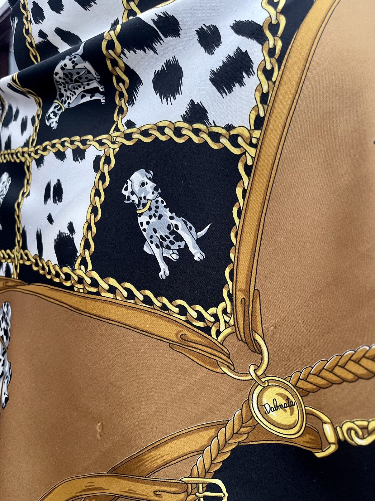 Vintage DALMATION POLYESTER SCARVES Size ONE SIZE - 4 Thumbnail