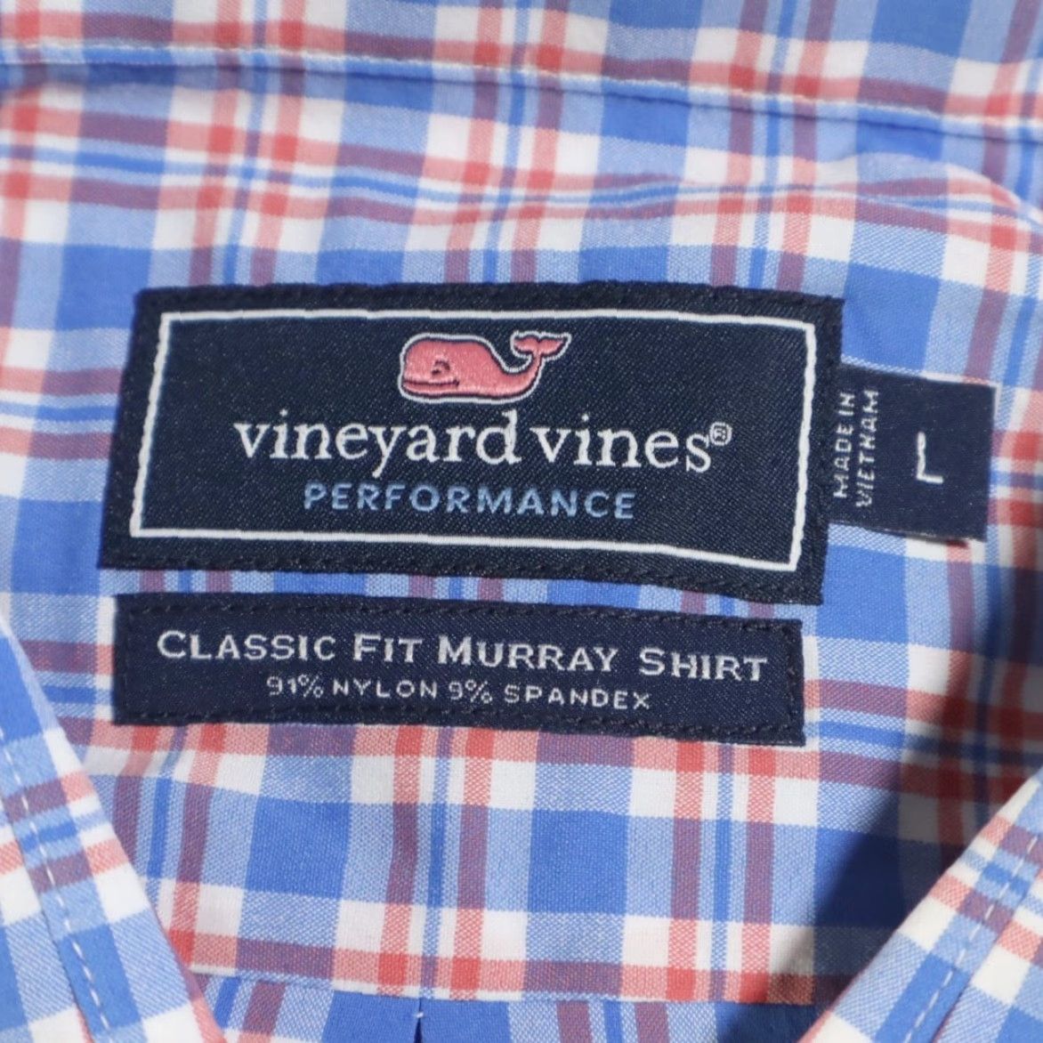 Vineyard Vines Vineyard Vines Performance Murray Plaid Button Up Shirt Blue Men's L Size US L / EU 52-54 / 3 - 5 Thumbnail