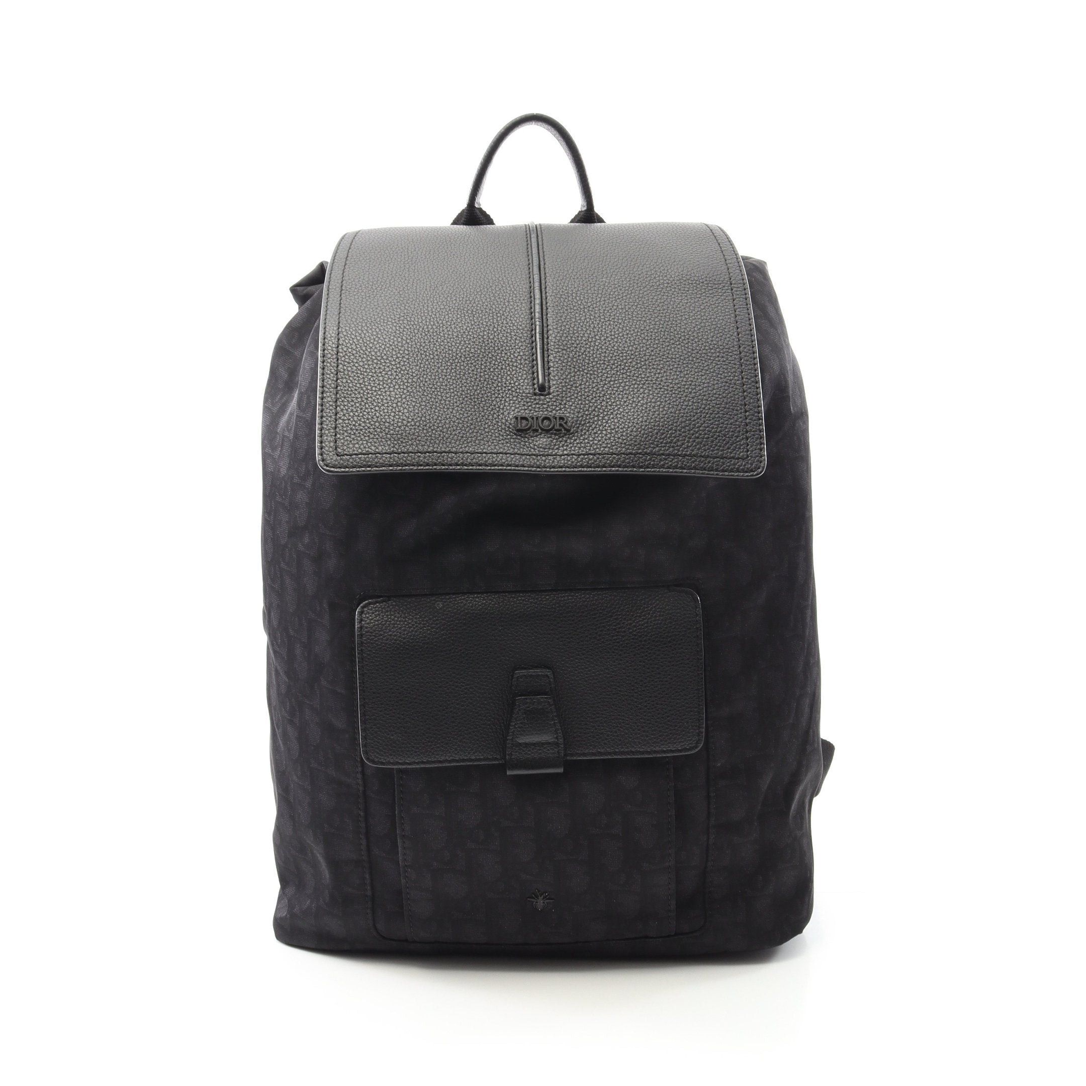 Dior Dior Motion Oblique Backpack Rucksack Nylon Leather Black Size ONE SIZE - 1 Thumbnail