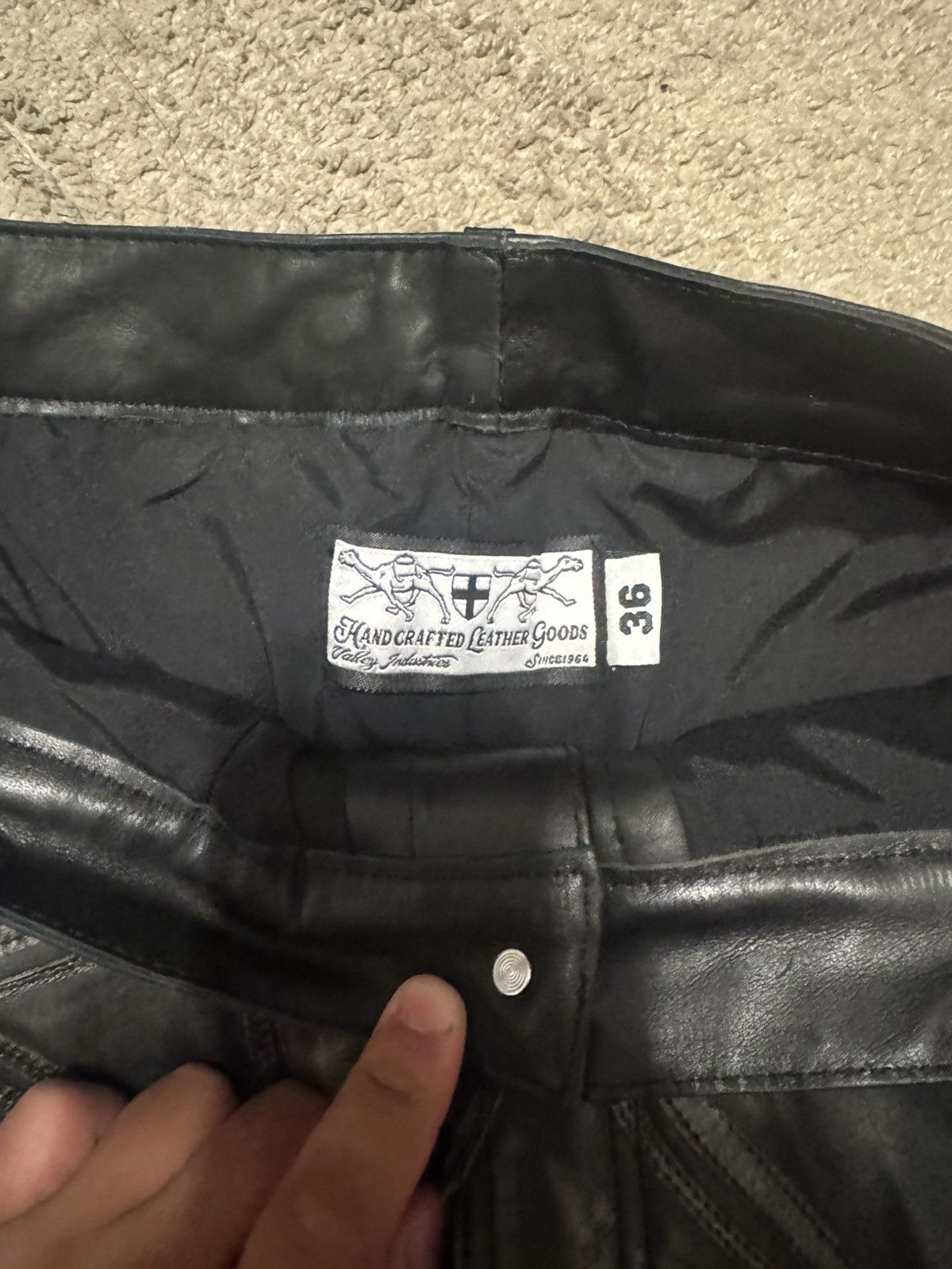 Other Vale Forever Leather Croxxxx Denim Size US 36 / EU 52 - 2 Thumbnail