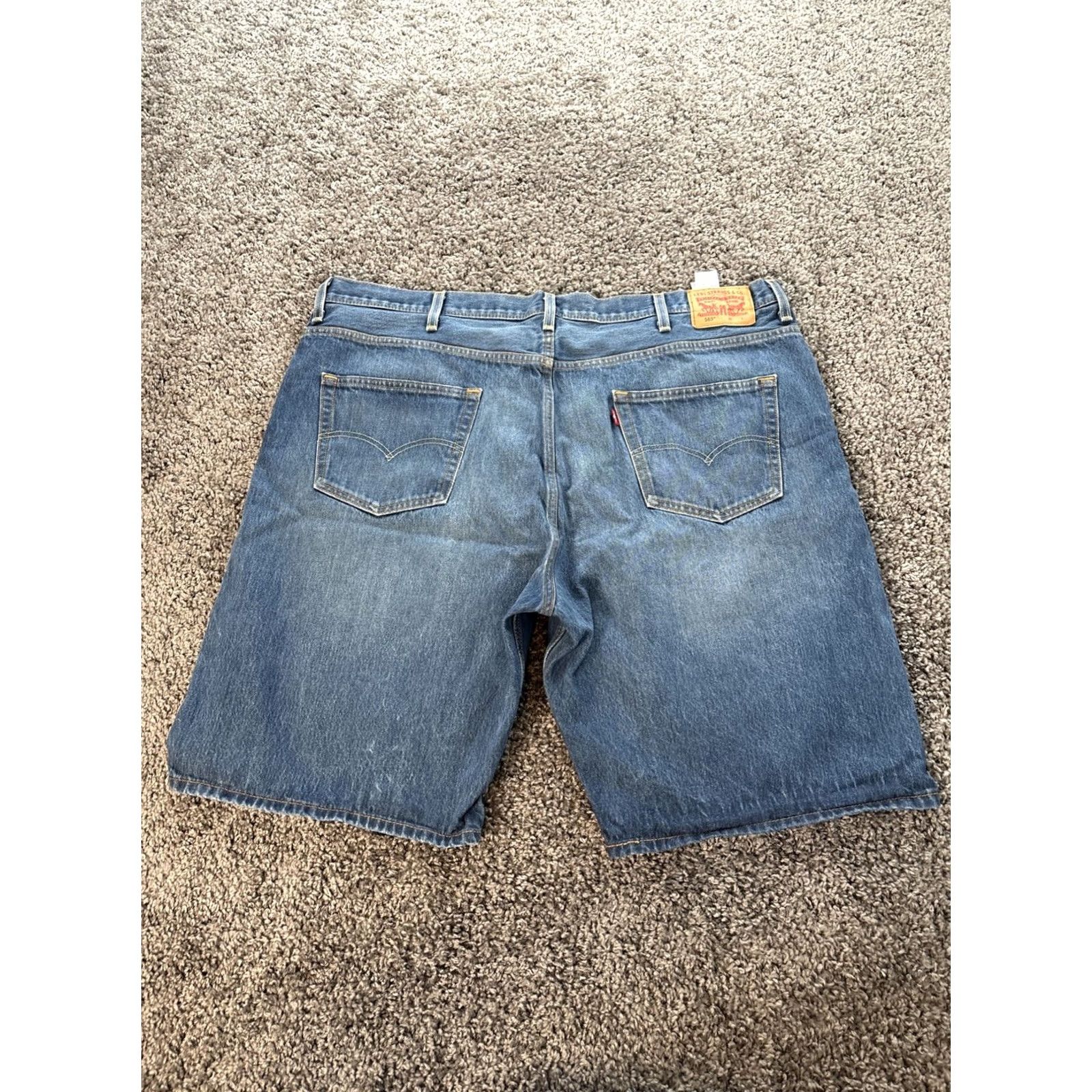 Levi's Levi's 469 Shorts Mens 48 Blue Denim Bermuda 5-Pocket Logo Pockets Workwear Casual Jeans Short Community City Size US 32 / EU 48 - 7 Thumbnail