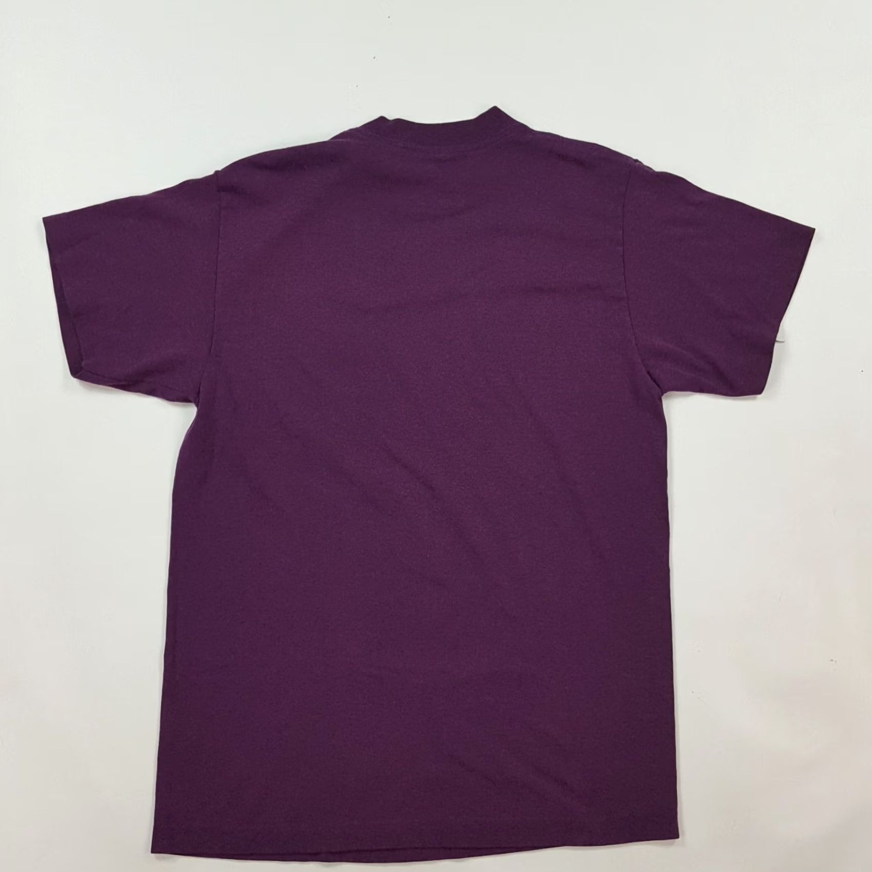 TEE JAYS VINTAGE TeeJays T-Shirt Purple Anchor Marina 90s Embroidered Short Sleeve Crew Neck Size M Mens USA Size US M / EU 48-50 / 2 - 7 Thumbnail