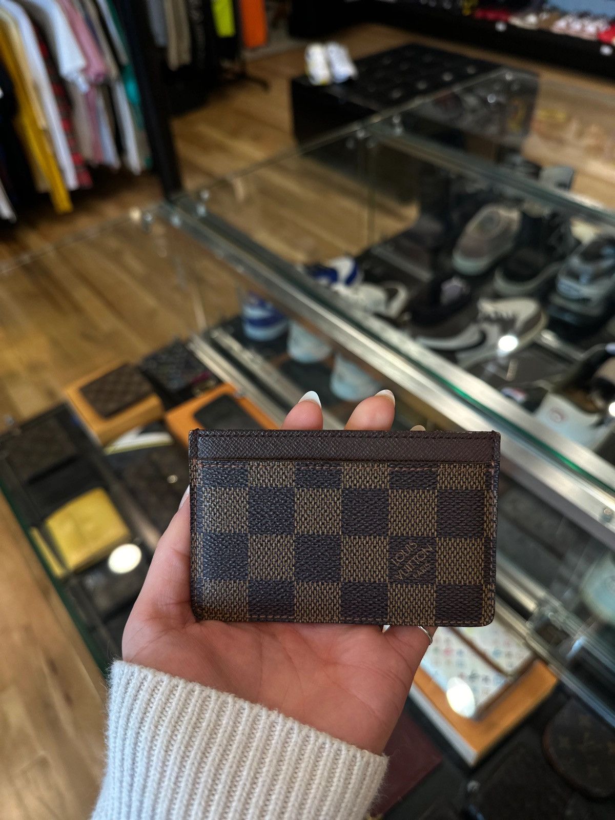 Louis Vuitton Louis Vuitton Brown Damier Cardholder DS Size ONE SIZE - 2 Thumbnail