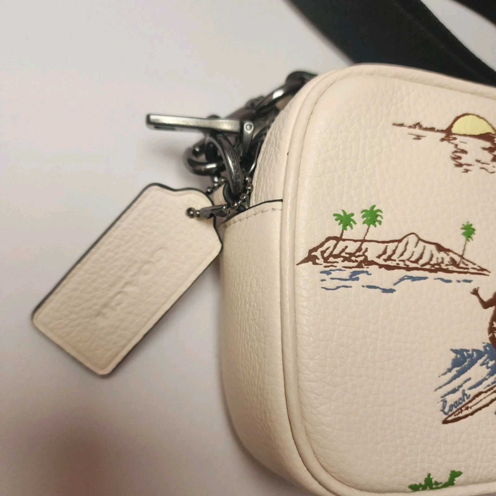 Coach NWT COACH CBI35 Jayden Crossbody Bag Surf Print Chalk Size ONE SIZE - 4 Thumbnail