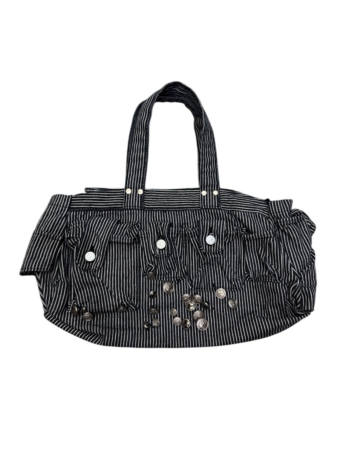 Issey Miyake SUNAO KUWAHARA BY ISSEY MIYAKE HICKORY STRIPES TOTE BAG Size ONE SIZE - 3 Thumbnail