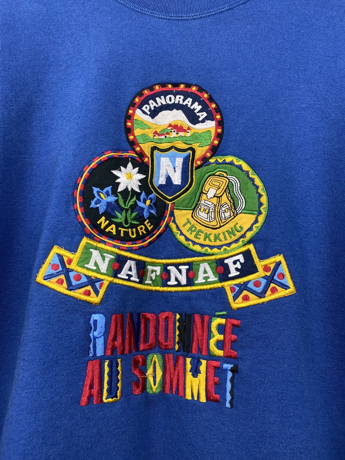Vintage Vintage 90s Naf Naf Sweatshirt Y2K Stussy Size US S / EU 44-46 / 1 - 2 Thumbnail