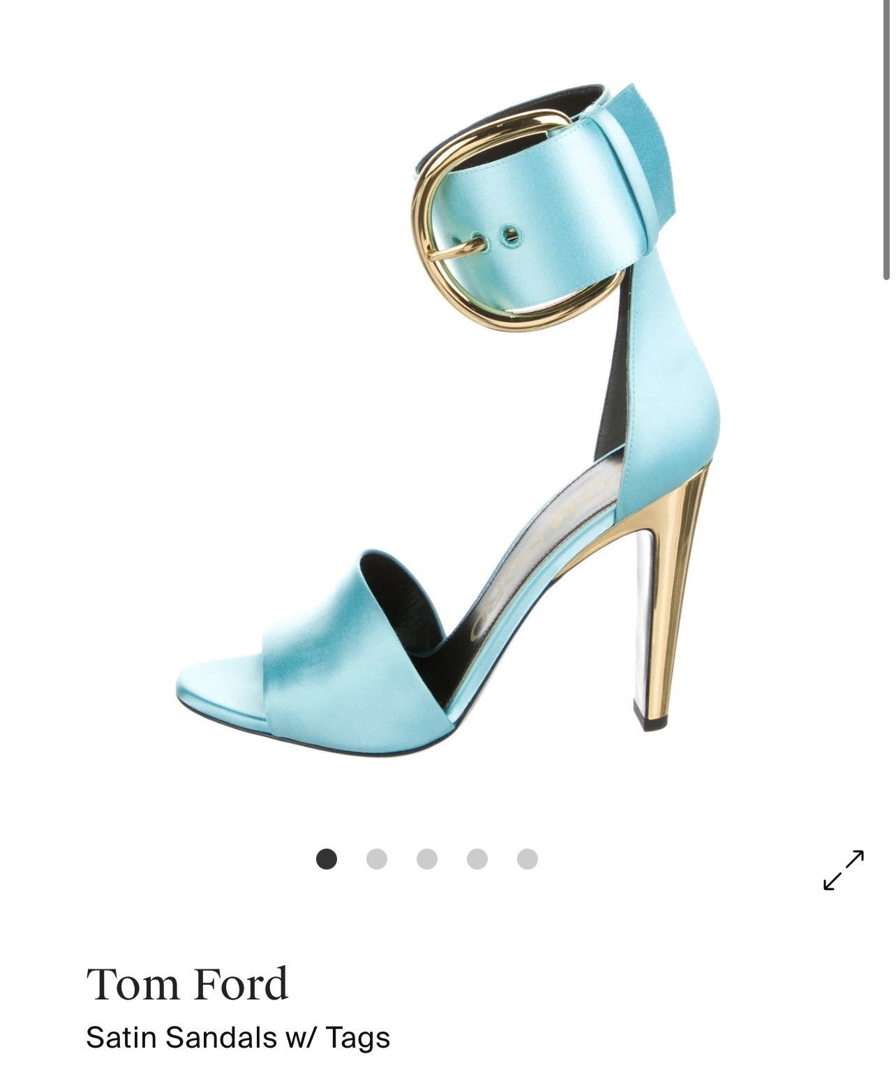Tom Ford Brand new satin Tom ford sandal heel Size US 6 / IT 36 - 1 Thumbnail