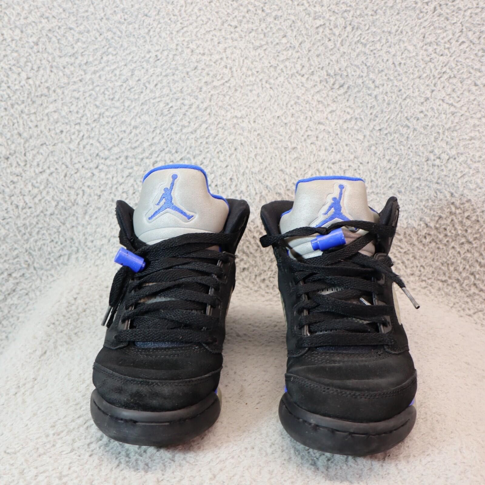 Jordan Brand Jordan 5 Retro GS 440888-004 Youth Size 4Y Black Racer Blue Size US 5 / EU 37 - 2 Thumbnail